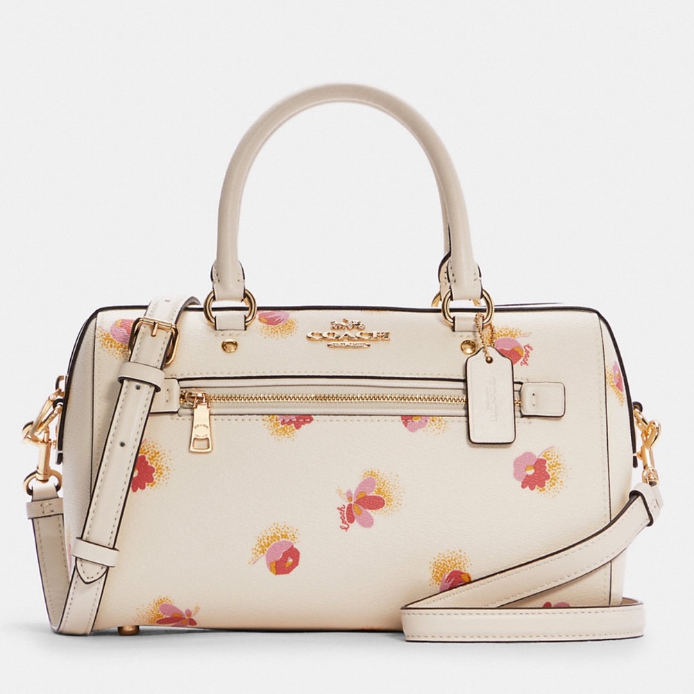 NWT COACH C5801 Rowan Satchel With Pop Floral Print